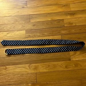 Vineyard Vines Navy with White Stars Ribbon Belt-Medium